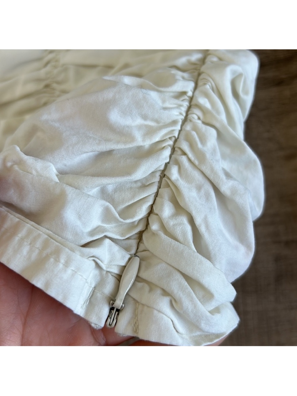 Simonett Ruched Square Neck Peasant Blouse - Picture 5 of 5